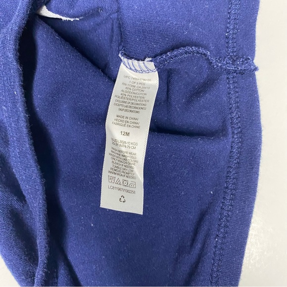 Little Me Baby Boy Short Sleeve Dinosaur Onesie Size 12M - Picture 4 of 4